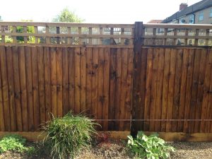 Textrol on garden fence