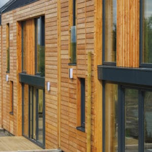 Aquadecks applied to wooden cladding