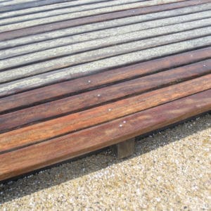 Aquanett applied to garden deck