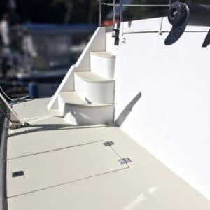Owagrip in Champagne applied to boat deck