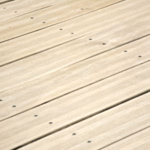 After application of Renoclear on decking