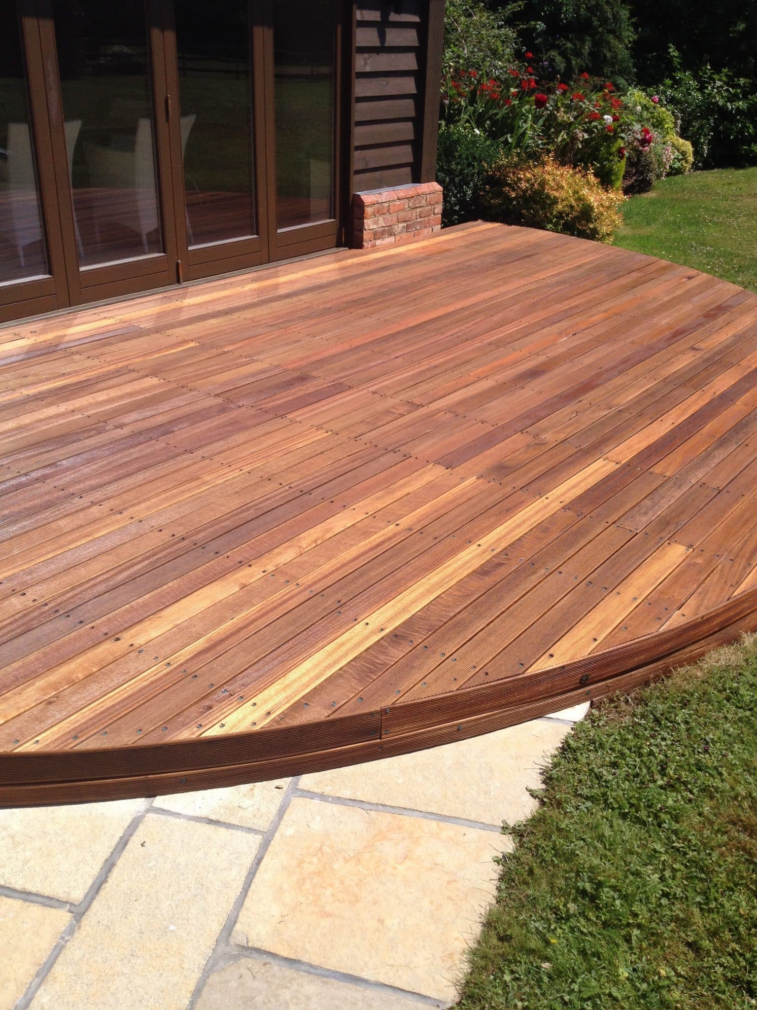 Balau decking after Textrol