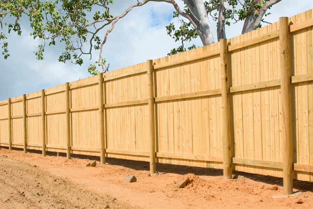 Installing fence posts with concrete