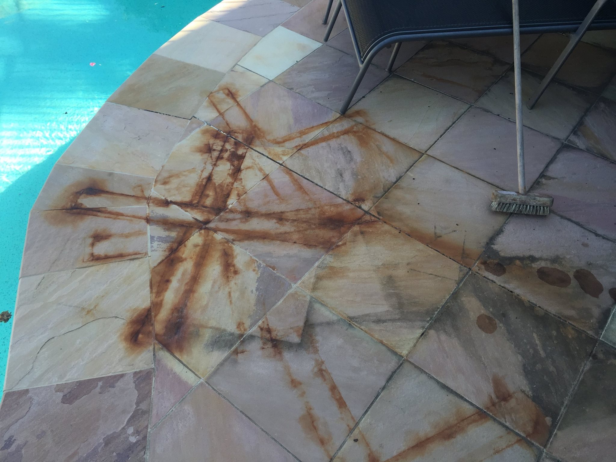 How to clean rust stains from a patio - Owatrol Ireland