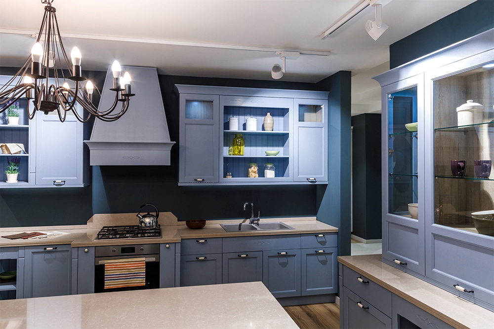 Blue kitchen