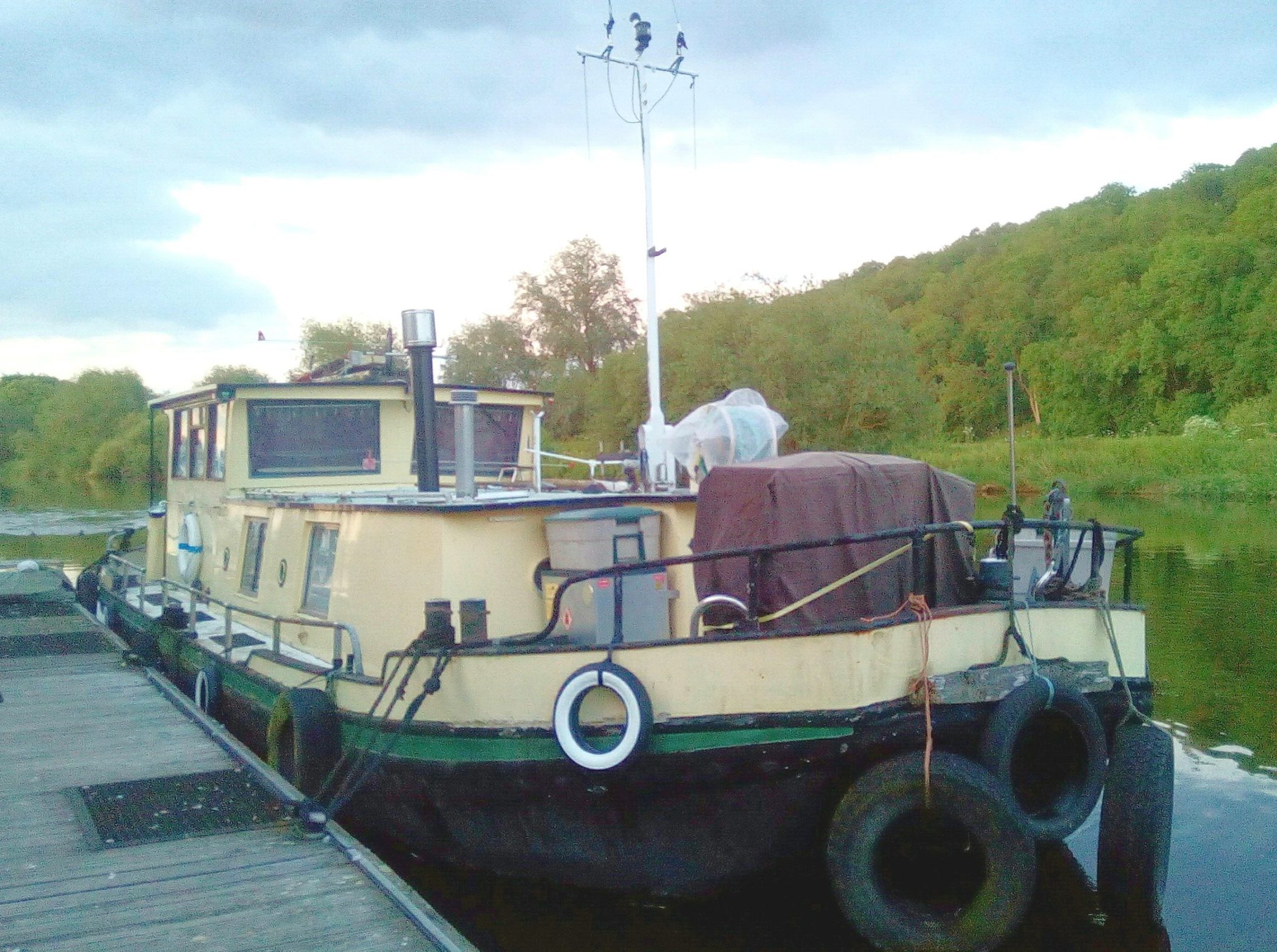 Sarah J Petchell barge with CIP and Owatrol Oil