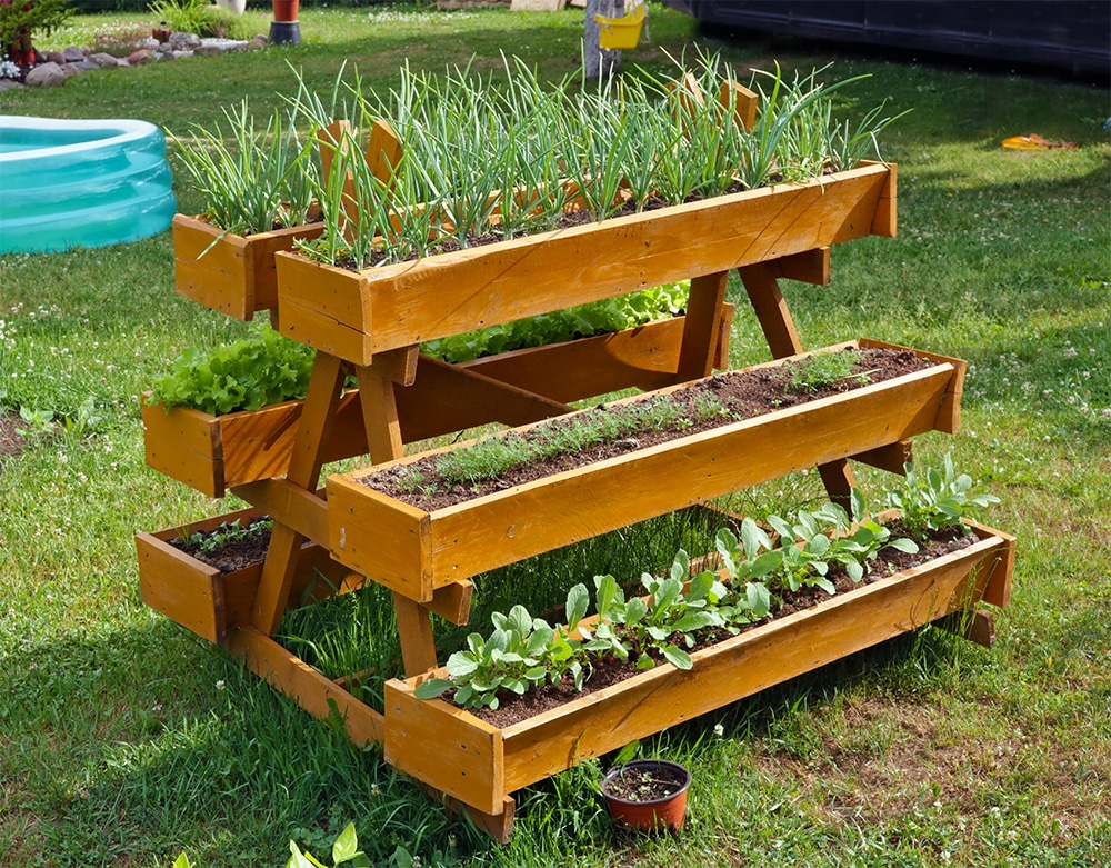 Treating raised garden beds