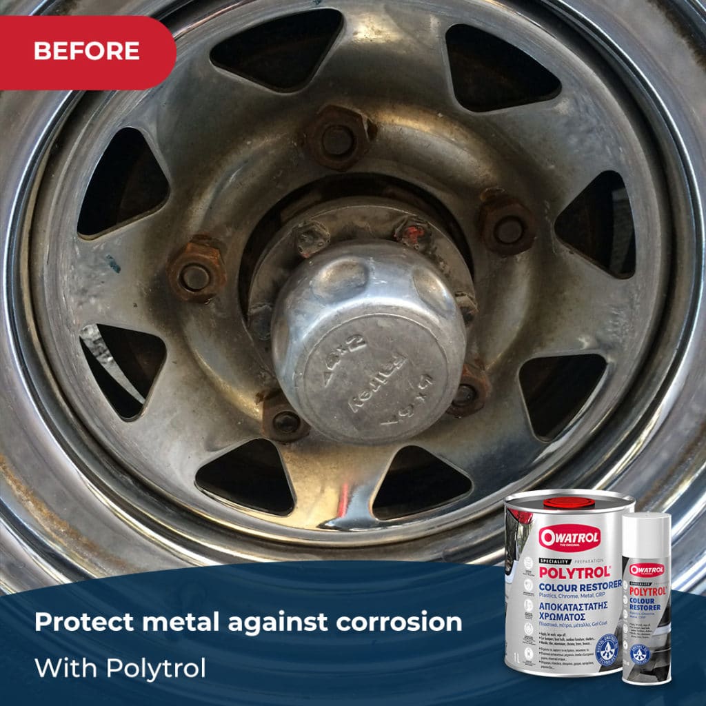 protect against corrosion with Polytrol - before