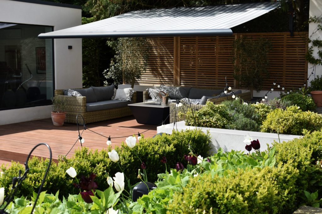 Garden deck with screening by Image by Karl Harrison Landscapes