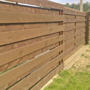 Double slatted fence