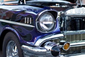 Close up of classic car