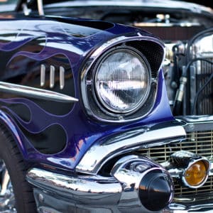 Close up of classic car