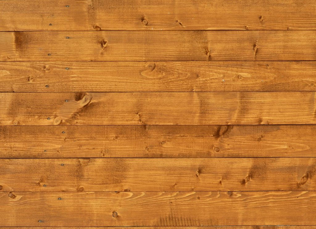 brown treated timber