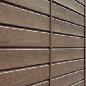 brown composite wood fence