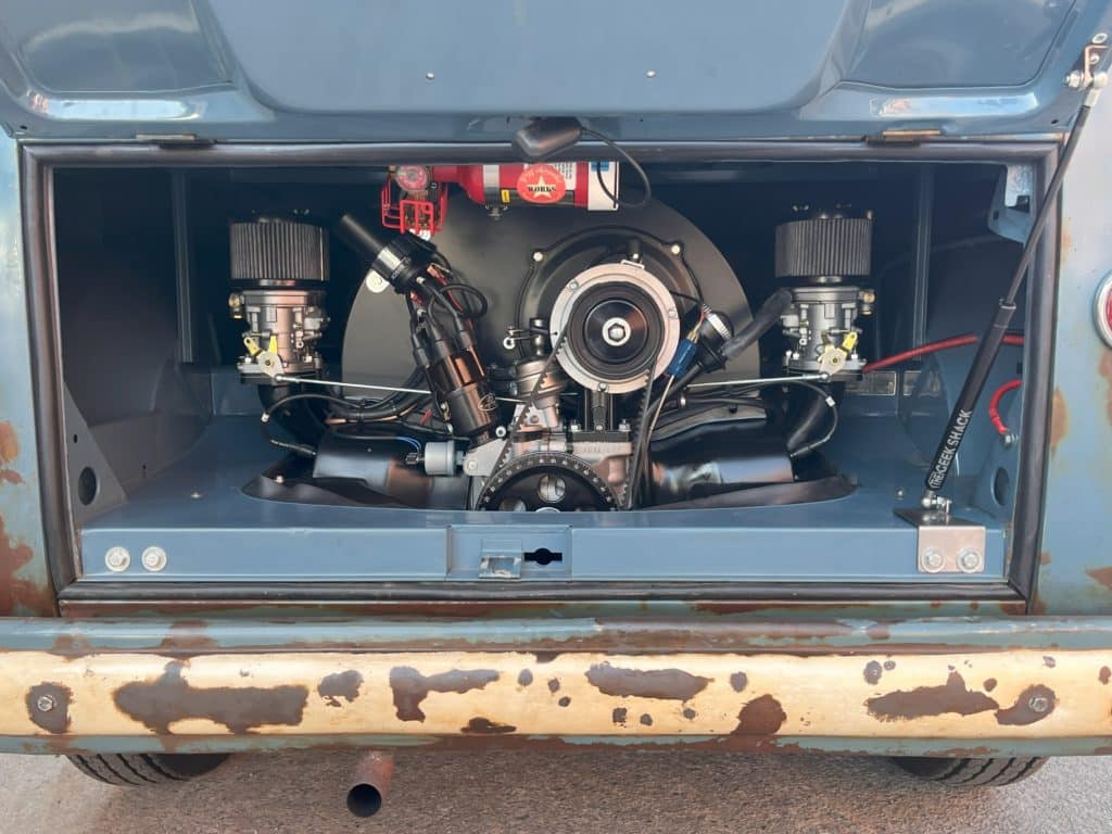 Engine of Ewan McGregor’s VW panel van by Garage 87