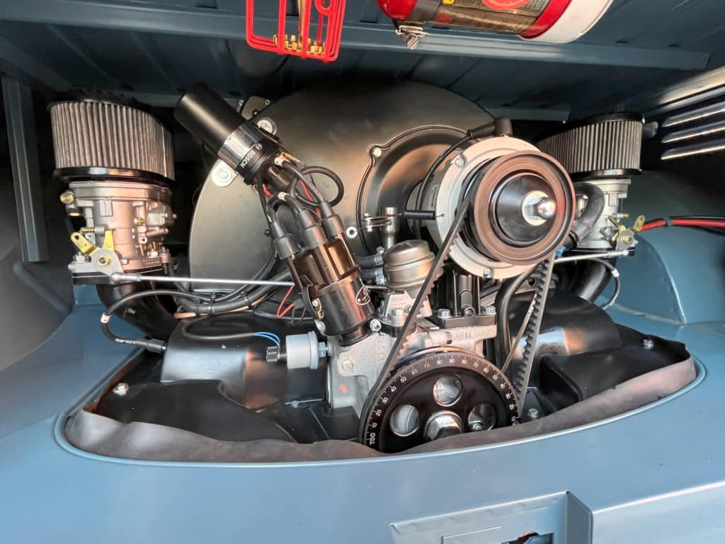 Engine of Ewan McGregor’s VW panel van by Garage 87