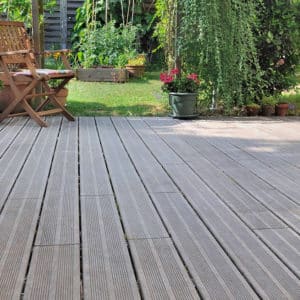 clean and clear garden deck